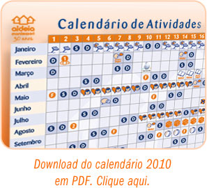 Calend&aacute;rio 2010